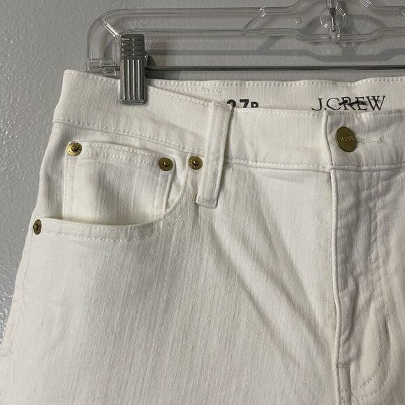 J.CREW Petite Mid-rise Kickout Jean Size 27P White NEW CH694 Casual Coastal - Picture 6 of 16